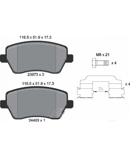 Textar Колодки дисковые