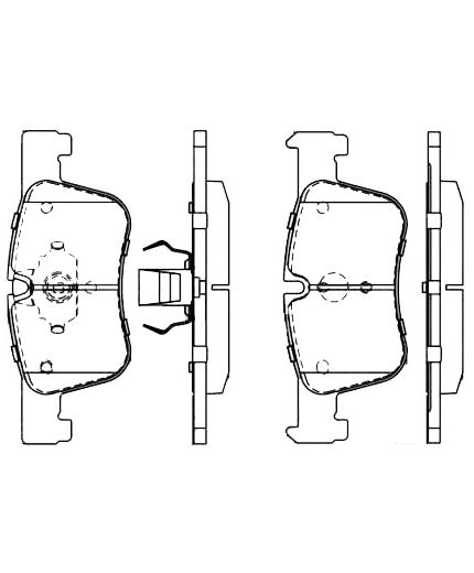 BOSCH Колодки дисковые передние