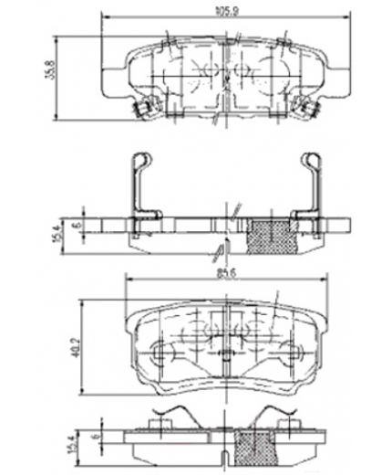 NIPPARTS Колодки дисковые Фото 2