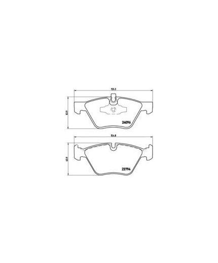 BREMBO Колодки дисковые передние