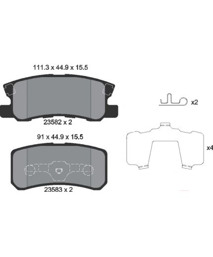 Textar Колодки дисковые задние Фото 2