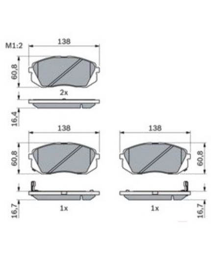 BOSCH Колодки дисковые	 передние Фото 7