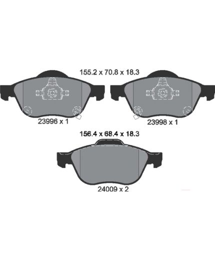 Textar Колодки дисковые