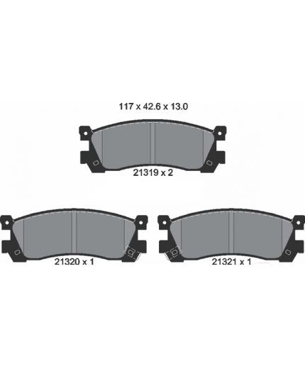 Textar Колодки дисковые задние