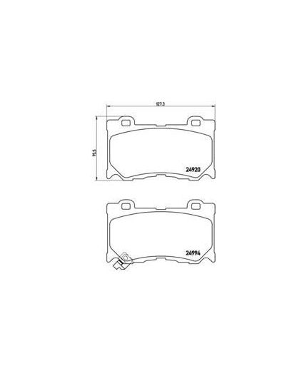 BREMBO Колодки дисковые передние