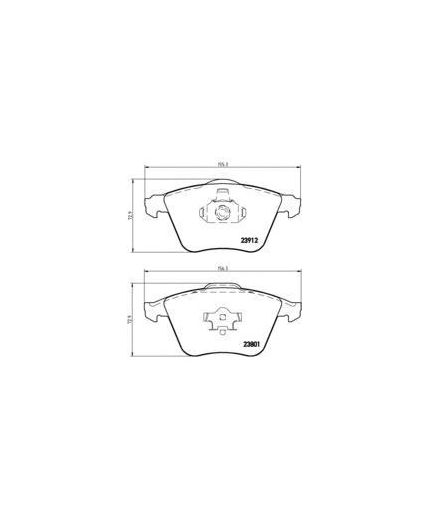 BREMBO Колодки дисковые передние