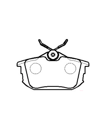 HSB Колодки дисковые задние