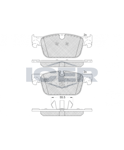 ICER Колодки дисковые