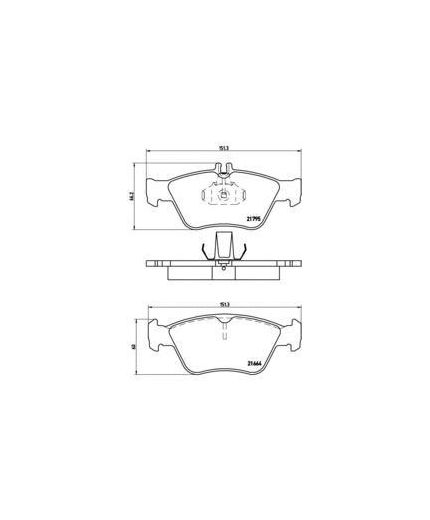 BREMBO Колодки дисковые передние
