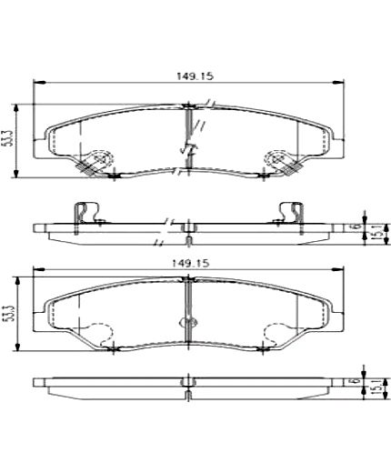 NIPPARTS Колодки дисковые