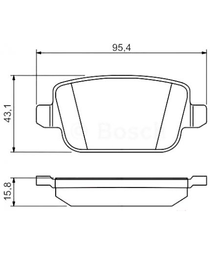 BOSCH Колодки дисковые задние