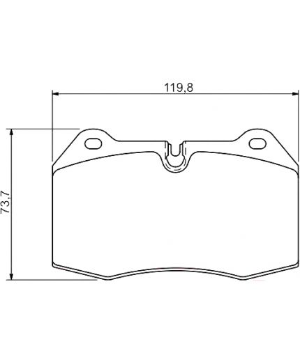 BOSCH Колодки дисковые передние