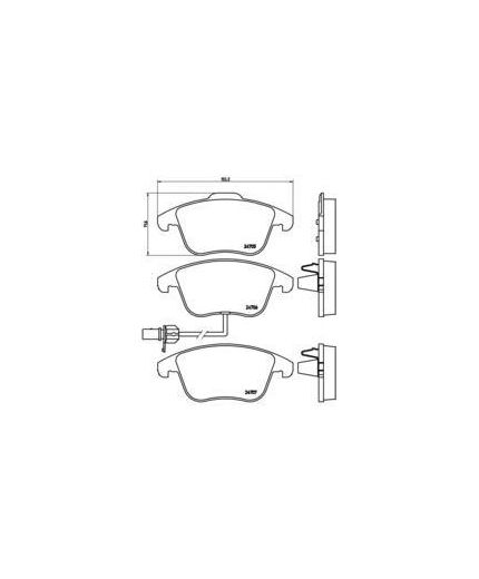 BREMBO Колодки дисковые