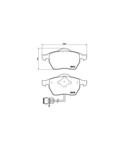 BREMBO Колодки дисковые передние