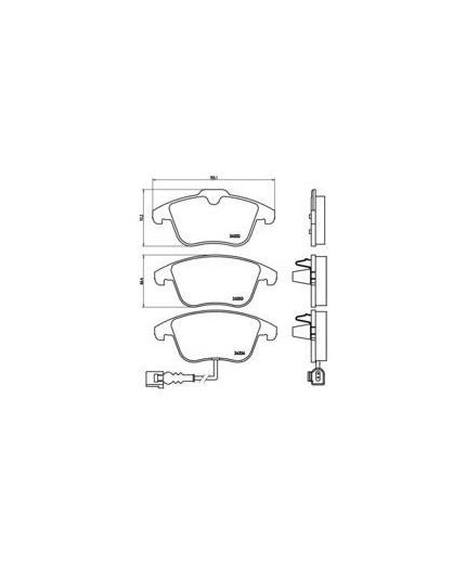 BREMBO Колодки дисковые передние