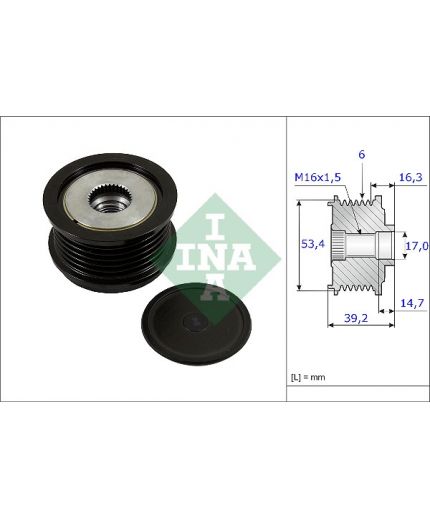 INA Шкив генератора