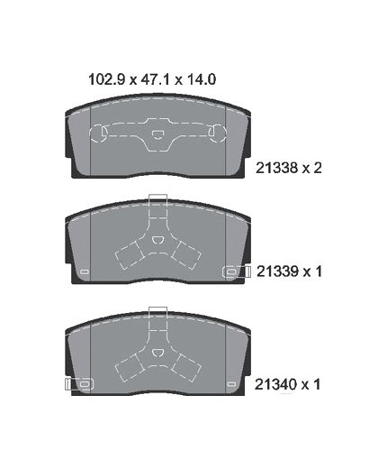 Textar Колодки дисковые передние