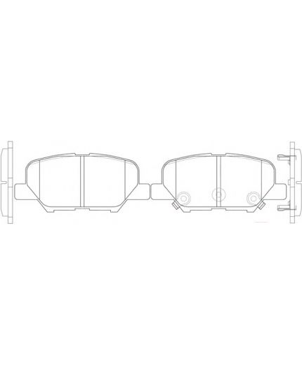 MAZDA Колодки дисковые