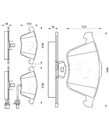 BOSCH Колодки дисковые передние