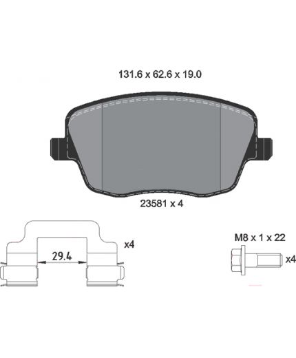 Textar Колодки дисковые