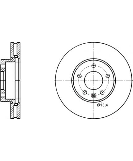 ATE Тормозной диск передний Фото 2