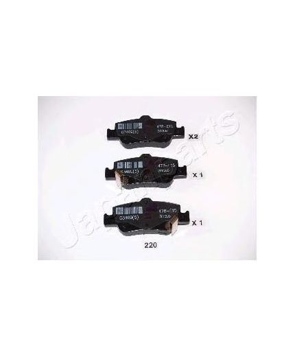 Japanparts Колодки дисковые задние