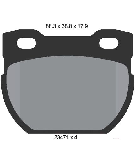 Textar Колодки дисковые задние