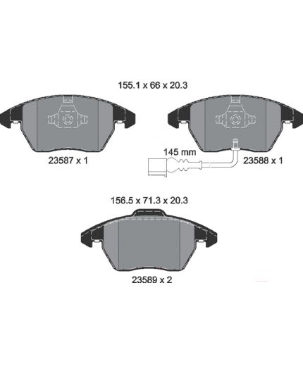 Textar Колодки дисковые передние Фото 2