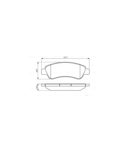BOSCH Колодки дисковые задние