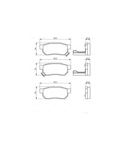 BOSCH Колодки дисковые задние Фото 2
