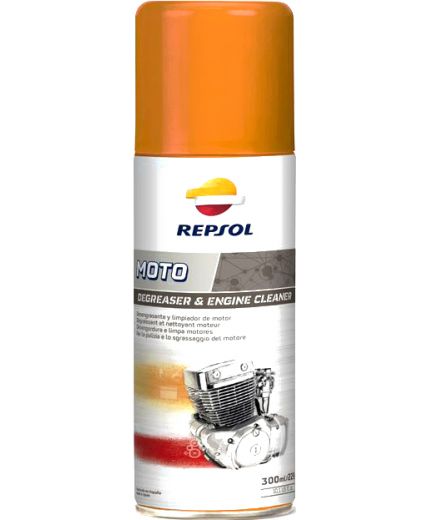Repsol Очиститель двигателя и цепи MOTO DEGREASER & ENGINE CLEANER 300ml