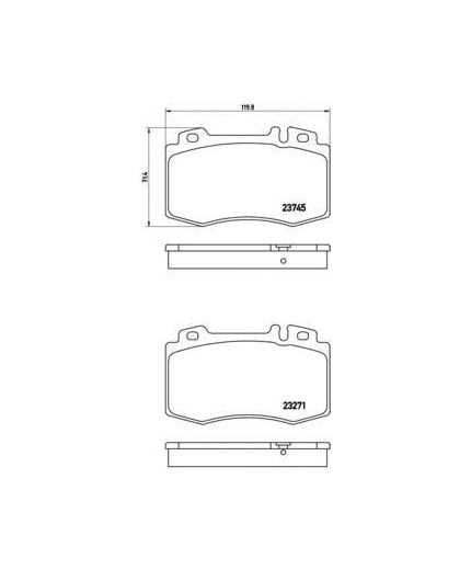 BREMBO Колодки дисковые передние