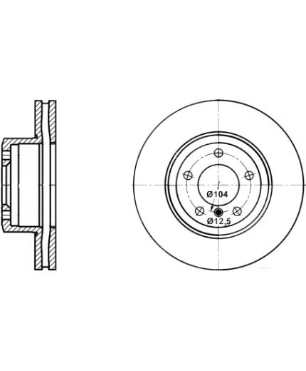 ATE Тормозной диск передний Фото 2