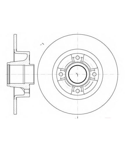 BOSCH Тормозной диск задний Фото 2