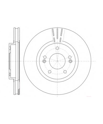 REMSA Тормозной диск передний