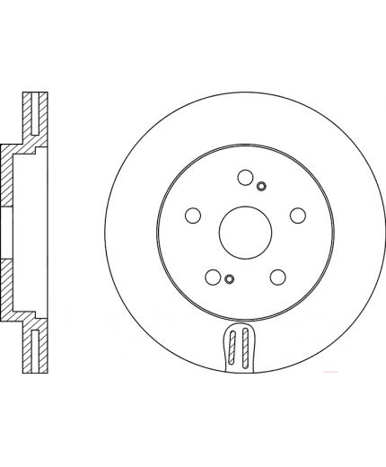 NiBK Тормозной диск передний Фото 2