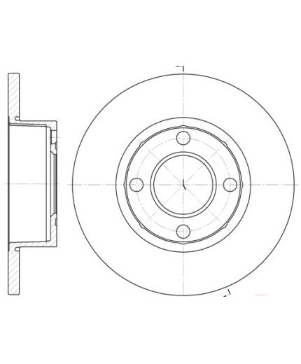 REMSA Тормозной диск передний