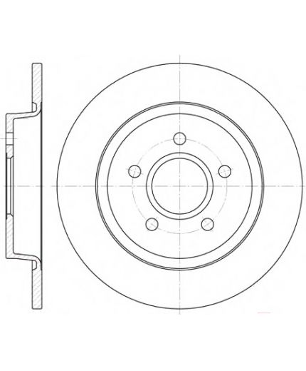 REMSA Тормозной диск задний