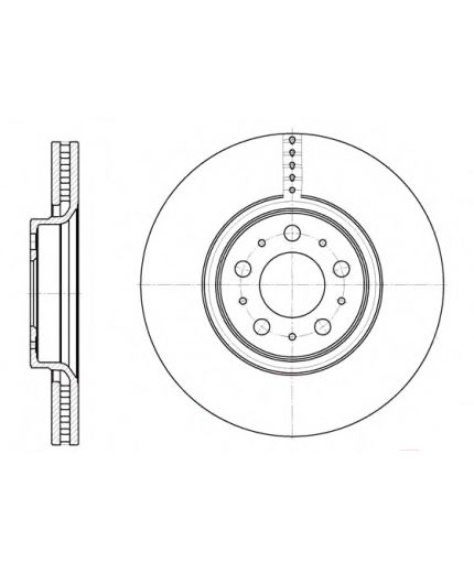 REMSA Тормозной диск передний