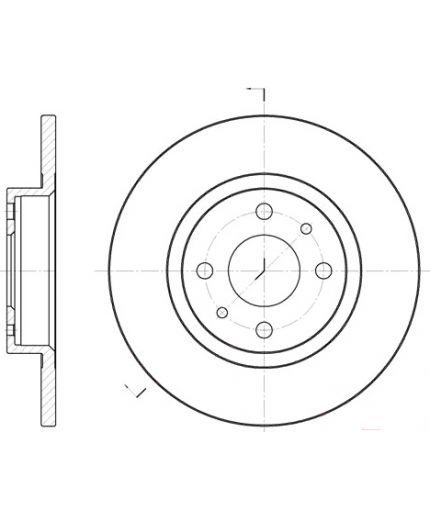 REMSA Тормозной диск передний