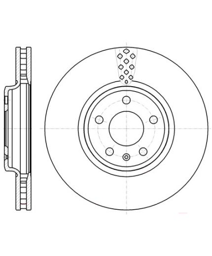 REMSA Тормозной диск передний