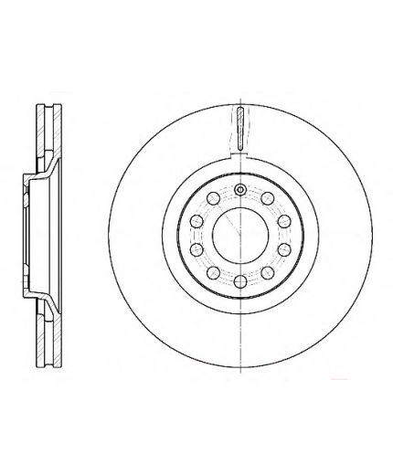 REMSA Тормозной диск передний