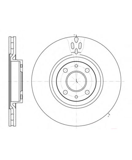 REMSA Тормозной диск передний