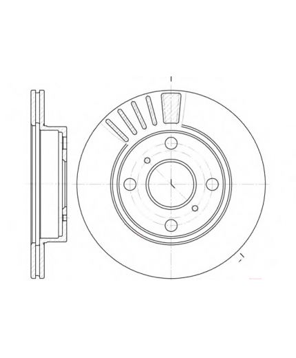 REMSA Тормозной диск передний