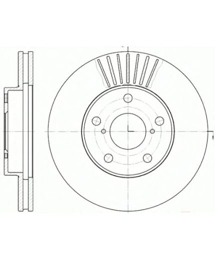 REMSA Тормозной диск передний