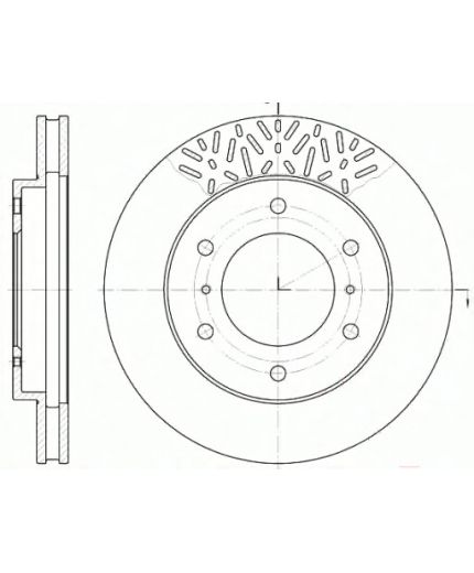 REMSA Тормозной диск передний