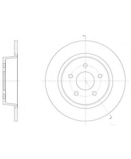 REMSA Тормозной диск задний