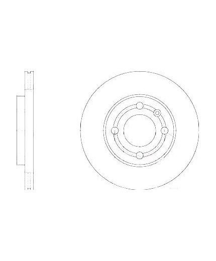 BOSCH Тормозной диск передний