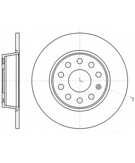 REMSA Тормозной диск задний