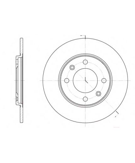 REMSA Тормозной диск задний